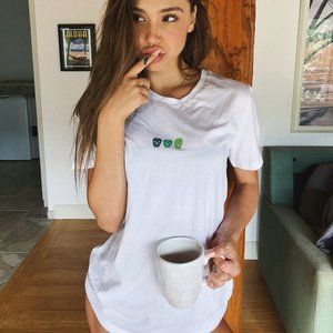 White Graphic Tee - Short Sleeve
